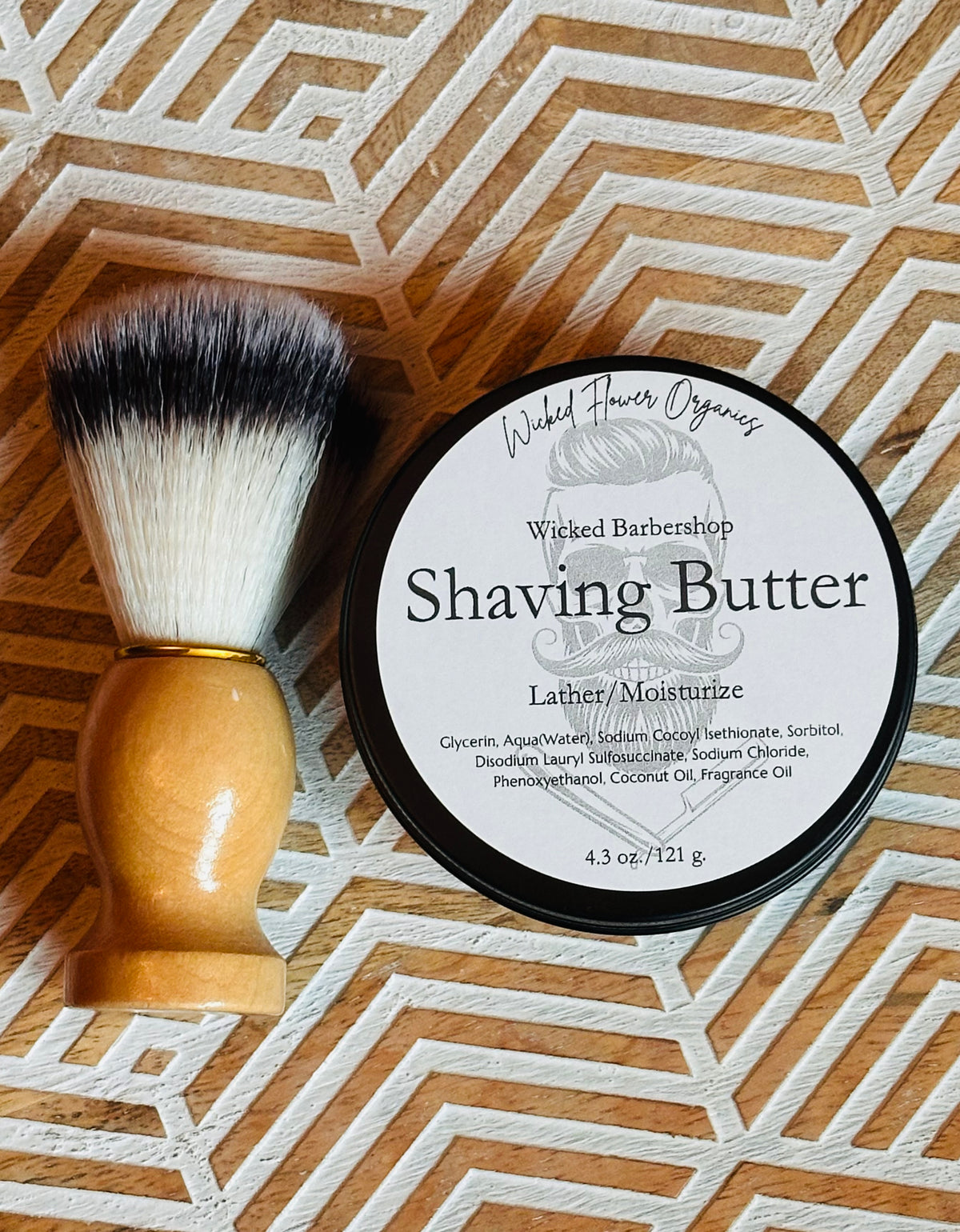 Wicked Shaving Butter w/Badger hair brush